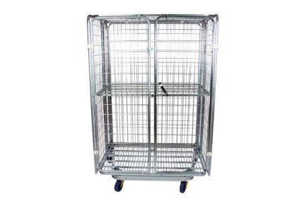 עגלת כלוב מתכנס